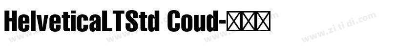 HelveticaLTStd Coud字体转换